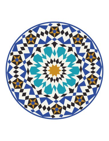 Décoration autocollante Azura 130 x 130cm fond de piscine