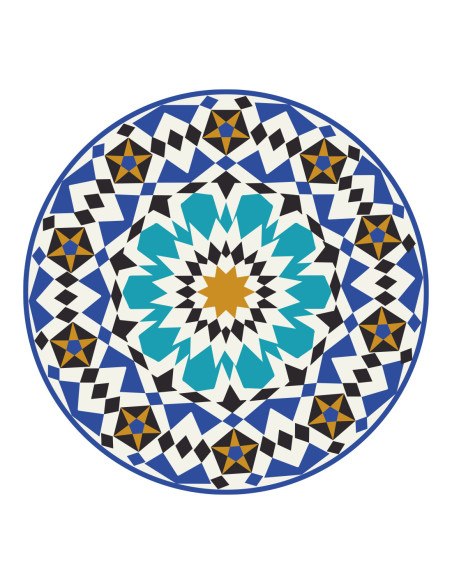 Décoration autocollante Azura 130 x 130cm fond de piscine