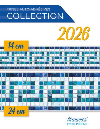 Adhesive Pool Border Poseidon - swimming pool frieze