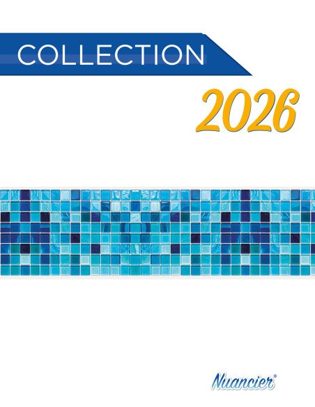 Adhesive Pool Border Oceane - swimming pool frieze