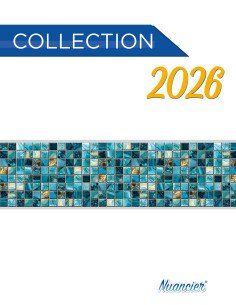 Frise autocollante Lagoon piscine 14 ou 24 cm sur 5m