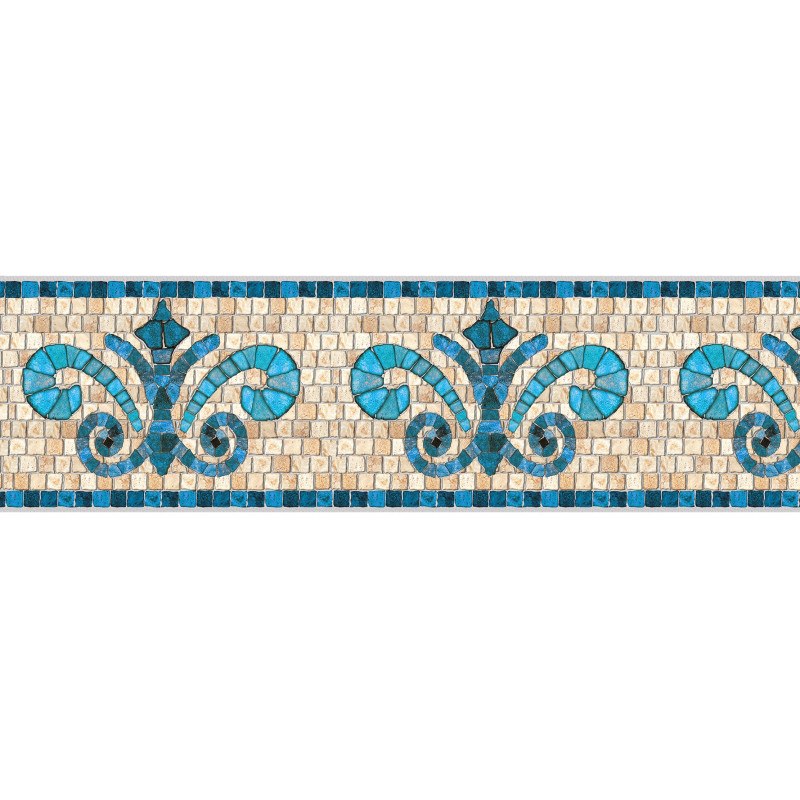 Adhesive Pool Border Stone Blue