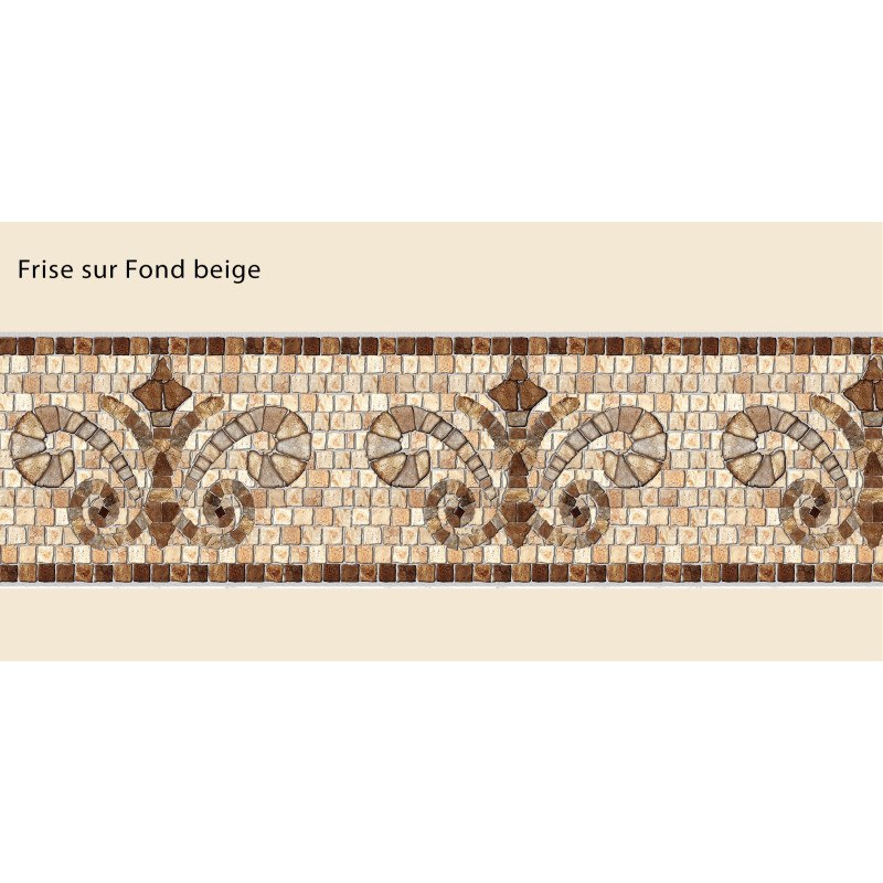 Friso de piedra de color beige adhesivo