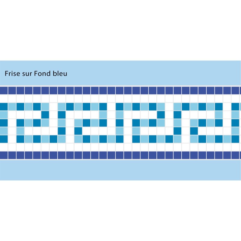 Adhesive Pool Border Blue Odyssey