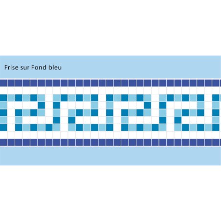 Adhesive Pool Border Blue Odyssey