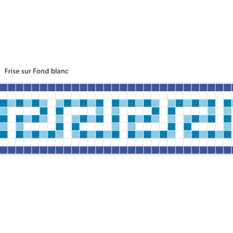 Adhesive Pool Border Blue Odyssey