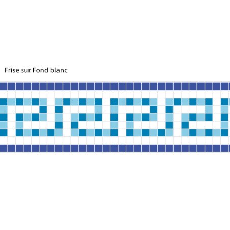 Adhesive Pool Border Blue Odyssey