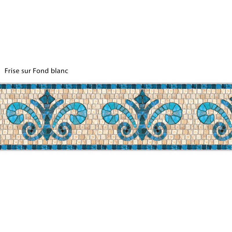 Adhesive Pool Border Stone Blue