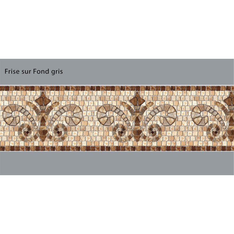 Friso de piedra de color beige adhesivo