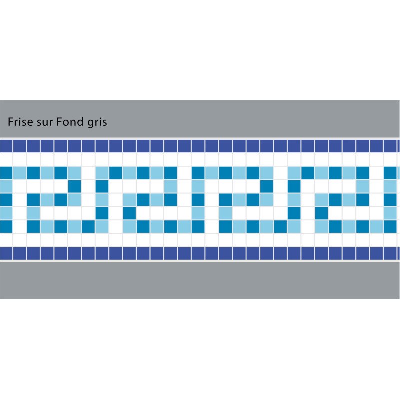 Adhesive Pool Border Blue Odyssey