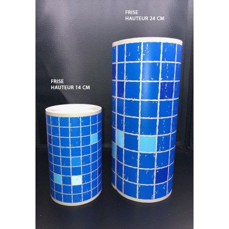 Adhesive Pool Border Blue Mosaïque