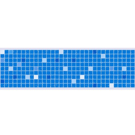 Adhesive Pool Border Blue Mosaïque