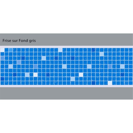 Adhesive Pool Border Blue Mosaïque