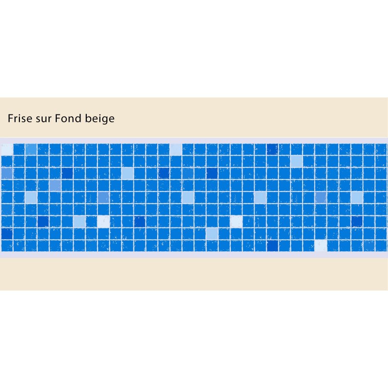 Adhesive Pool Border Blue Mosaïque