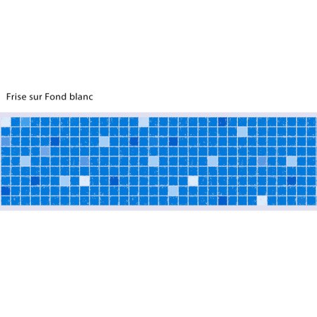 Adhesive Pool Border Blue Mosaïque