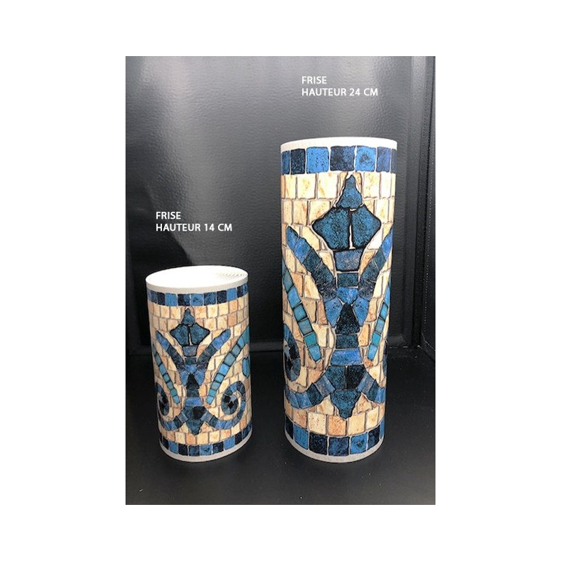 Visualizza ingrandito Fregio en pierre Blue adesivo