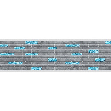 Adhesive Pool Border blue greyline - swimming pool frieze