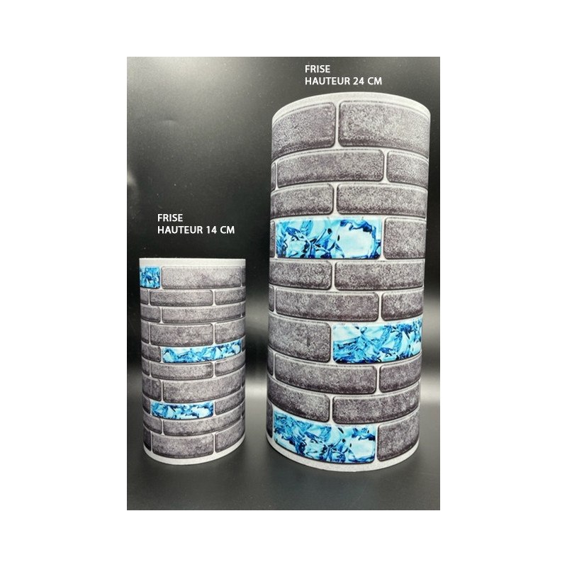 Adhesive Pool Border blue greyline - swimming pool frieze