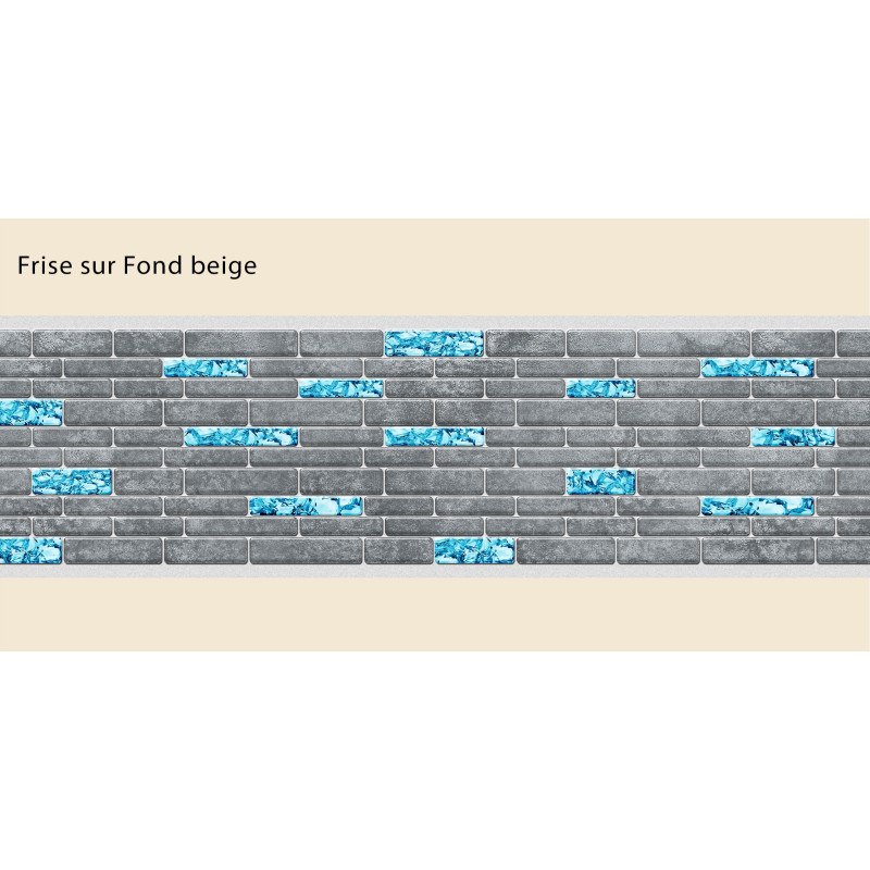 Frise autocollante Greyline blue piscine 14 ou 24 cm sur 5m