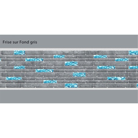 Fregio Blu greyline adesivo - Fregio per piscine